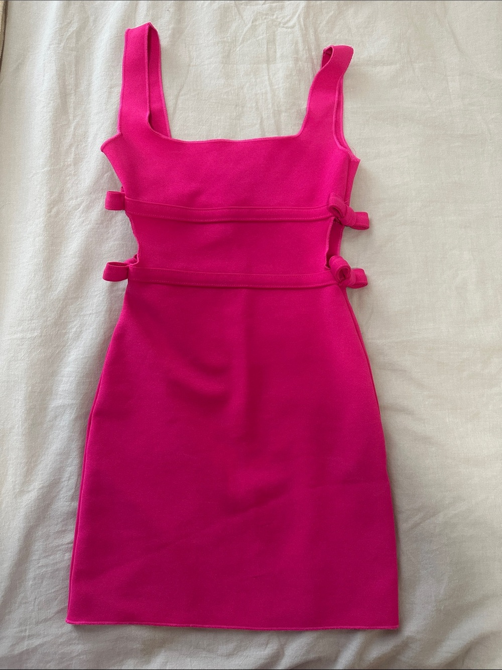 Zara Fuchsia Cutout Mini Dress